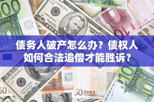 北京债务人破产怎么办？债权人如何合法追偿才能胜诉？