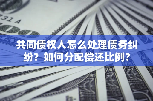 北京共同债权人怎么处理债务纠纷？如何分配偿还比例？