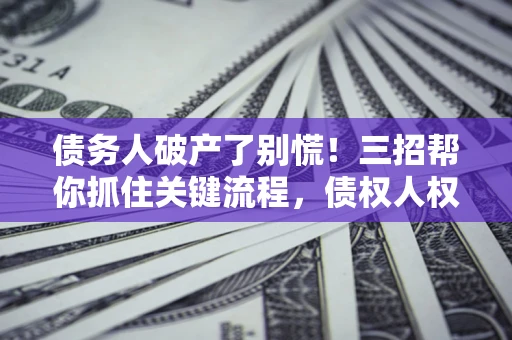 北京债务人破产了别慌！三招帮你抓住关键流程，债权人权益不再缩水