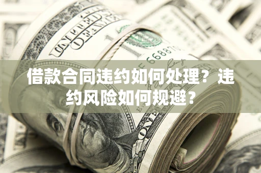 北京借款合同违约如何处理？违约风险如何规避？