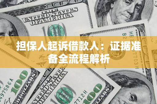 北京担保人起诉借款人：证据准备全流程解析