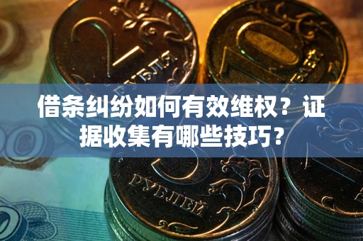 北京借条纠纷如何有效维权？证据收集有哪些技巧？