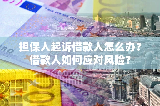 北京担保人起诉借款人怎么办？借款人如何应对风险？