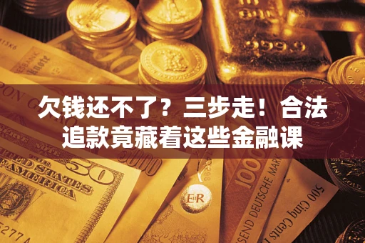 北京欠钱还不了？三步走！合法追款竟藏着这些金融课